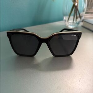 Quay Australia Black and Gold Sunglasses